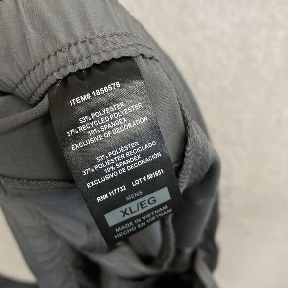 NWOT Soybu Men's XL  Gray Athletic Jogger Pants With Zip Pockets Focus - Picture 5 of 8